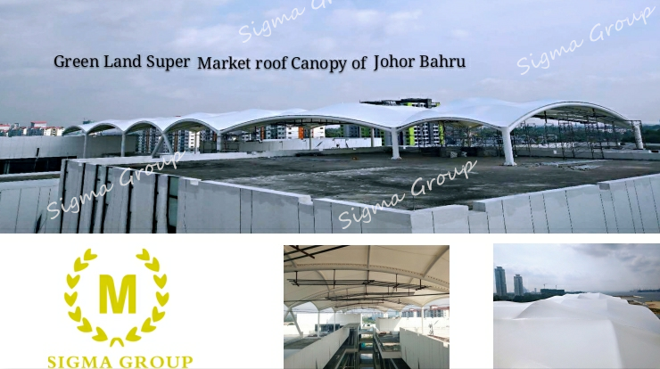 马来西亚新山地不佬商场屋顶膜结构